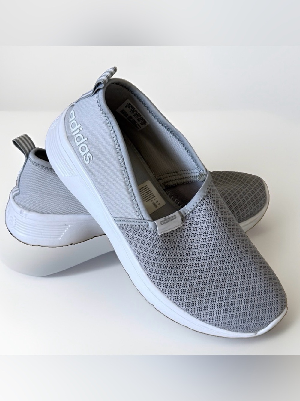 Adidas NEO Gray Slip On Sneakers Women’s Size 6